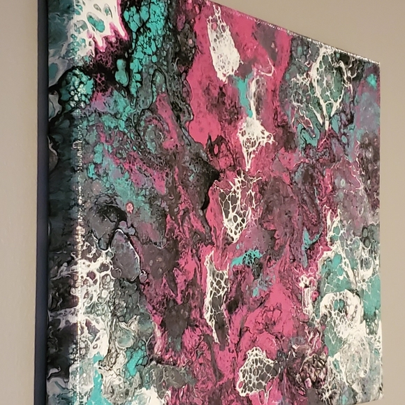 Acrylic Fluid Art on Canvas - Picture 3 of 3